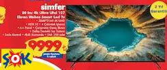 SİMFER 50 INC 4K ULTRA UHD 127 EKRAN WEBOS SMART LED TV AKILLI TELEVİZYON